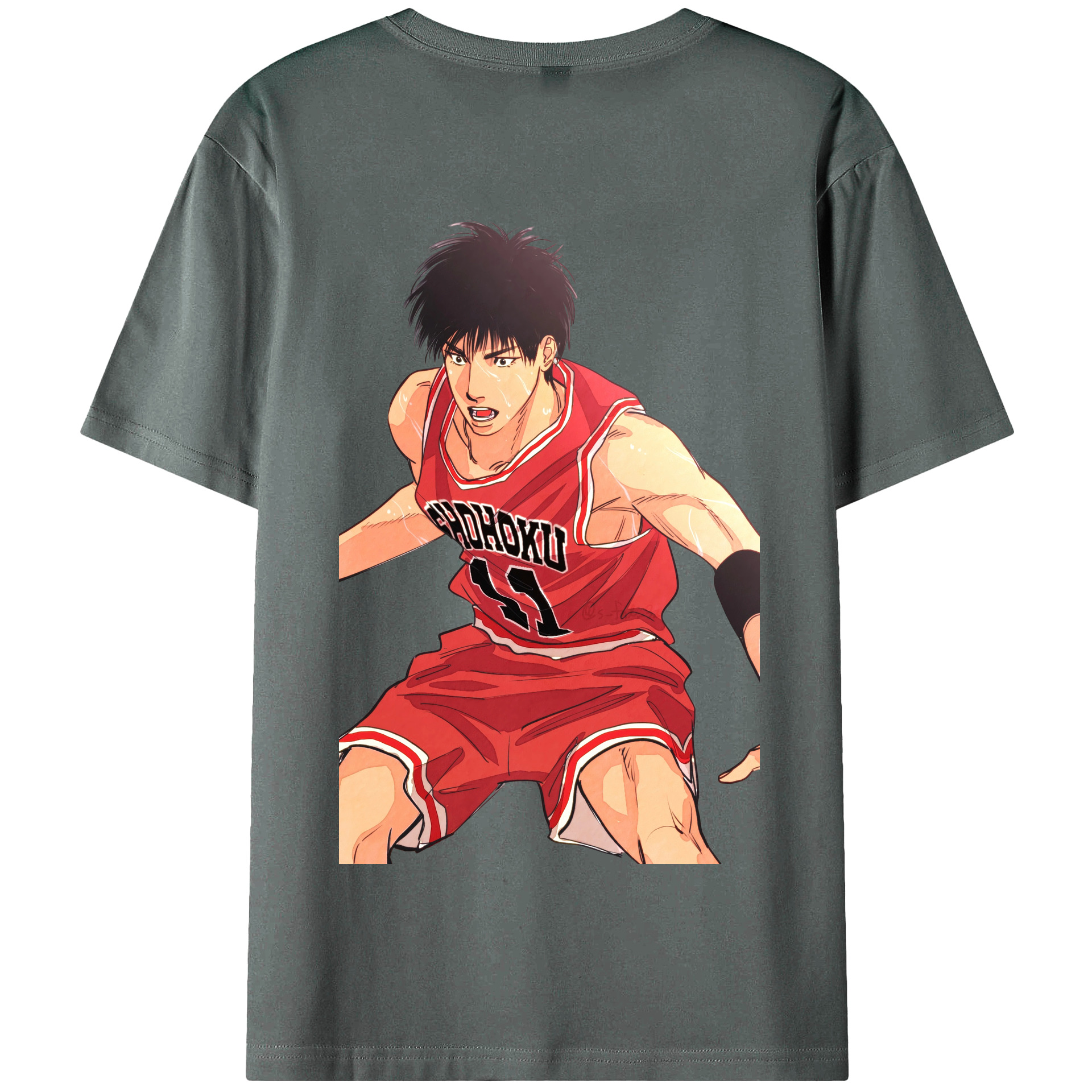 SLAM DUNK／スラムダンク 綿100％半袖Tシャツ（背面プリント）